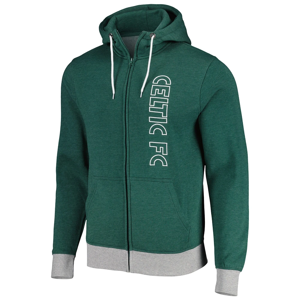 Men's Green Celtic Condition Full-Zip Hoodie