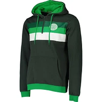 Men's Green Celtic Half-Zip Hoodie