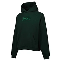 Men's Green Celtic Old English Oversized Raglan Pullover Hoodie