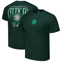 T-shirt rétro celtique vert pour homme