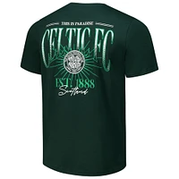 T-shirt rétro celtique vert pour homme