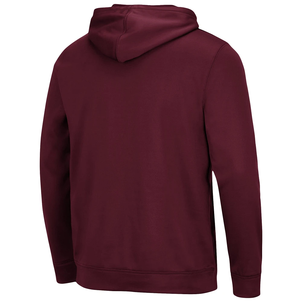 Men's Colosseum Maroon Cent. Michigan Chippewas Lantern Pullover Hoodie