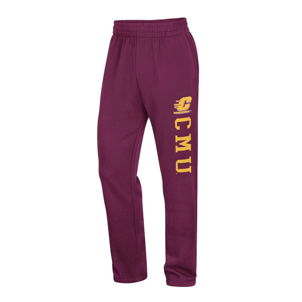 Men's Colosseum Maroon Cent. Michigan Chippewas Wordmark Pants