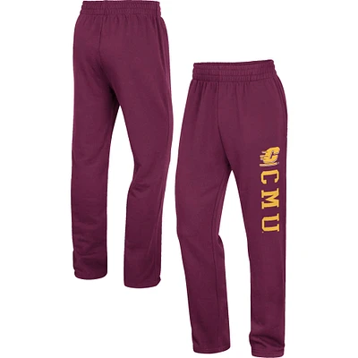 Men's Colosseum Maroon Cent. Michigan Chippewas Wordmark Pants