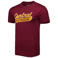 Hommes Homefield Maroon Cent. T-shirt de baseball Michigan Chippewas