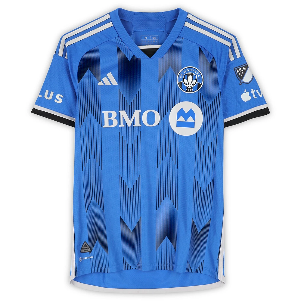 Alessandro Biello CF Montreal Autographed Match-Used #38 Blue adidas Jersey from the 2024 MLS Season - Size M
