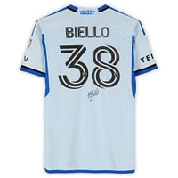 Alessandro Biello CF Montreal Autographed Match-Used #38 Light Blue adidas Jersey from the 2024 MLS Season - Size M