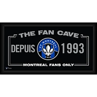 Collage encadré de 10" x 20" de la caverne des fans du CF Montréal