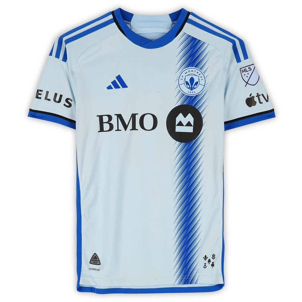 Jahkeele Marshall-Rutty CF Montreal Autographed Match-Used #11 Light Blue adidas Jersey from the 2024 MLS Season - Size S