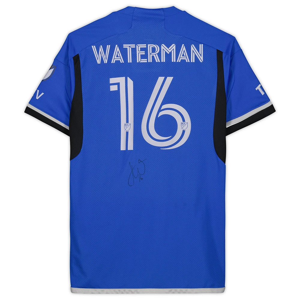Joel Waterman CF Montreal Autographed Match-Used #16 Blue Jersey from the 2023 MLS Season