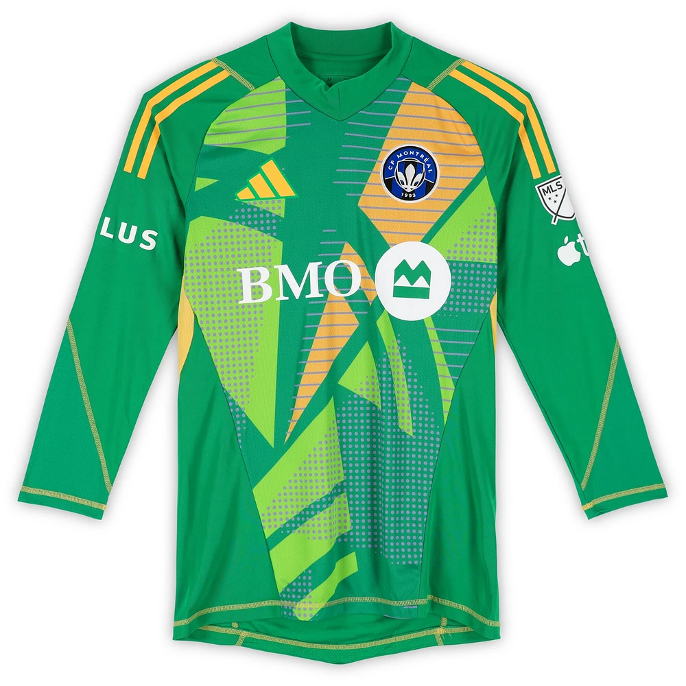 Maillot adidas vert numéro 40 autographié par Jonathan Sirois du CF Montréal lors de la saison 2024 de la MLS - Taille M