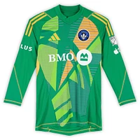 Maillot adidas vert numéro 40 autographié par Jonathan Sirois du CF Montréal lors de la saison 2024 de la MLS - Taille M