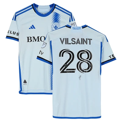 Jules-Anthony Vilsaint CF Montreal Autographed Match-Used #28 Light Blue adidas Jersey from the 2024 MLS Season - Size M