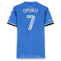 Kwadwo Opoku CF Montreal Autographed Match-Used #7 Blue adidas Jersey from the 2024 MLS Season - Size M