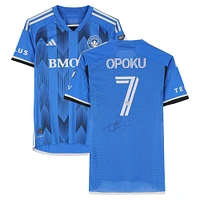 Kwadwo Opoku CF Montreal Autographed Match-Used #7 Blue adidas Jersey from the 2024 MLS Season - Size M
