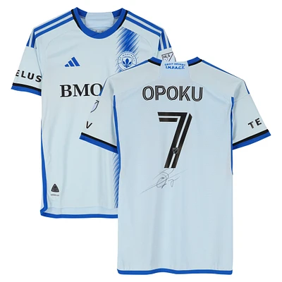 Kwadwo Opoku CF Montreal Autographed Match-Used #7 Light Blue adidas Jersey from the 2024 MLS Season - Size M