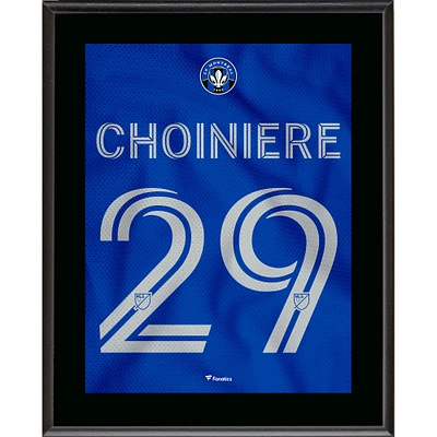 Mathieu Choinière CF Montréal 10,5" x 13" Jersey Style Numéro 29 Plaque sublimée