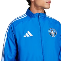 Men's adidas  Blue CF Montreal 2025 Reversible Full-Zip Raglan Anthem Jacket