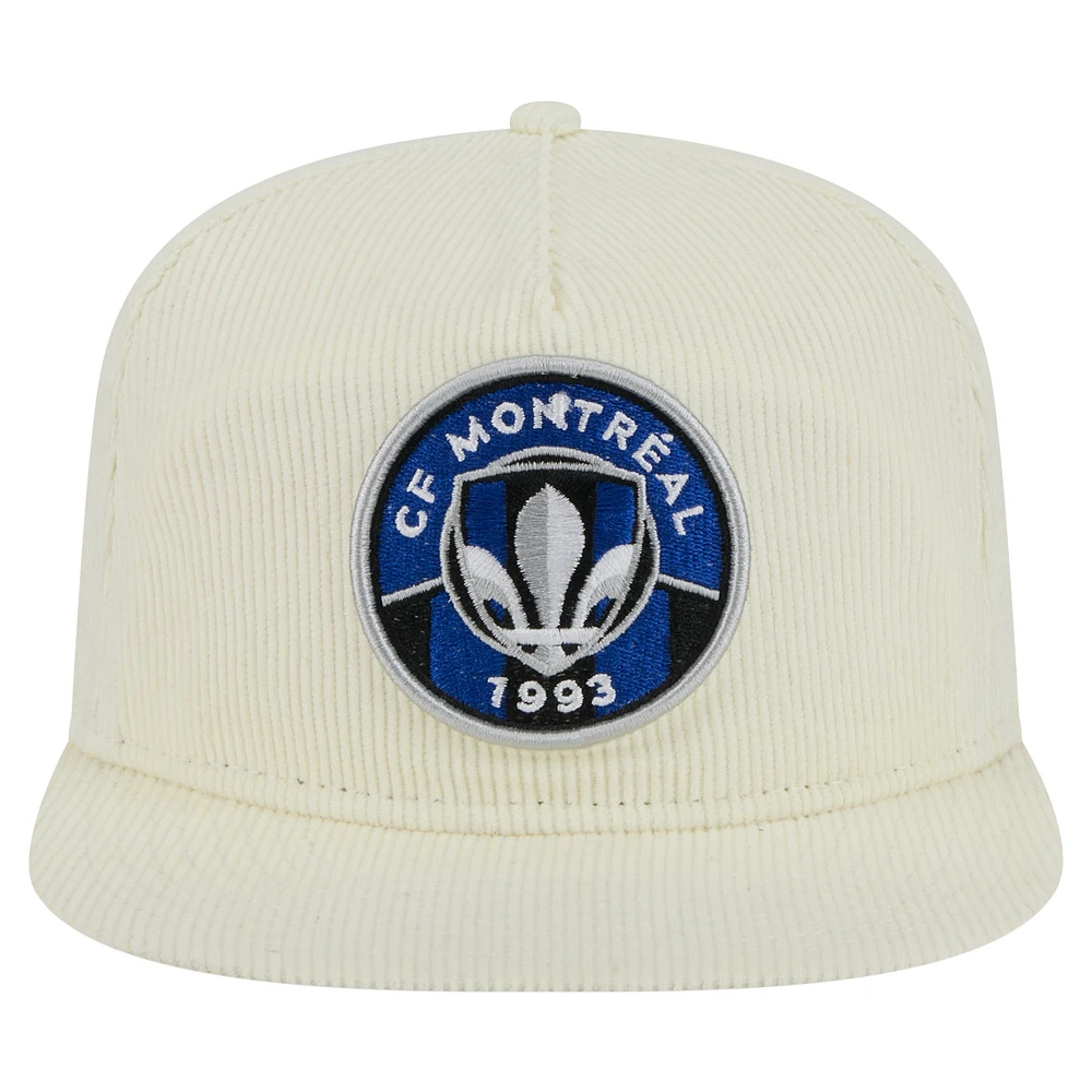 Men's New Era  Cream CF Montreal 2025 Kickoff Snapback Golfer Hat