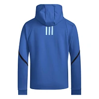 Sweat à capuche entièrement zippé adidas CF Montreal Anthem pour hommes, bleu