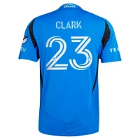 Maillot de joueur authentique original Montréal 2025 adidas Caden Clark bleu CF pour homme