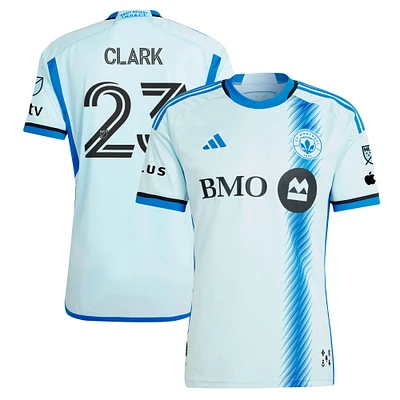 Men's adidas Caden Clark Light Blue CF Montréal 2024 Original Authentic Player Jersey