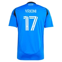 Maillot réplique original de joueur Montréal 2025 adidas Giacomo Vrioni bleu CF pour homme