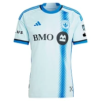 Men's adidas Giacomo Vrioni Light Blue CF Montréal 2024 Original Authentic Player Jersey