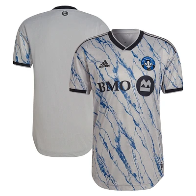 Maillot Authentique Secondaire CF Montréal 2023 adidas Gris pour Homme