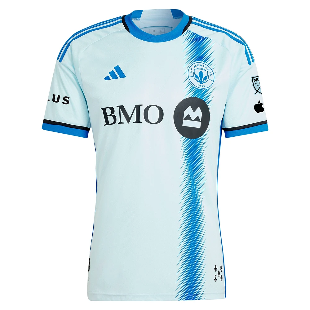 Men's adidas Kwadwo Opoku Light Blue CF Montreal 2024 La Main Authentic Player Jersey