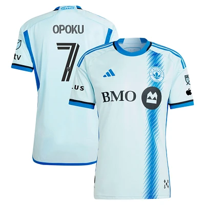 Maillot de joueur authentique adidas Kwadwo Opoku CF Montréal 2024 La Main, bleu clair, pour homme