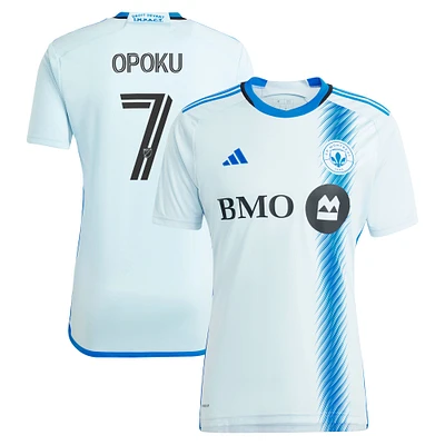 Maillot de joueur adidas Kwadwo Opoku bleu clair CF Montréal 2024 La Main Replica pour homme