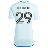 Men's adidas Mathieu Choinière Light Blue CF Montreal 2024 La Main Replica Player Jersey