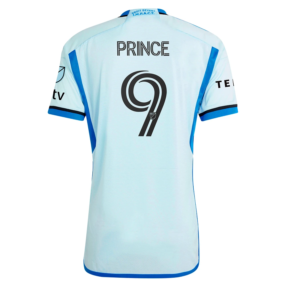 Men's adidas Prince Owusu Light Blue CF Montréal 2024 Original Authentic Player Jersey