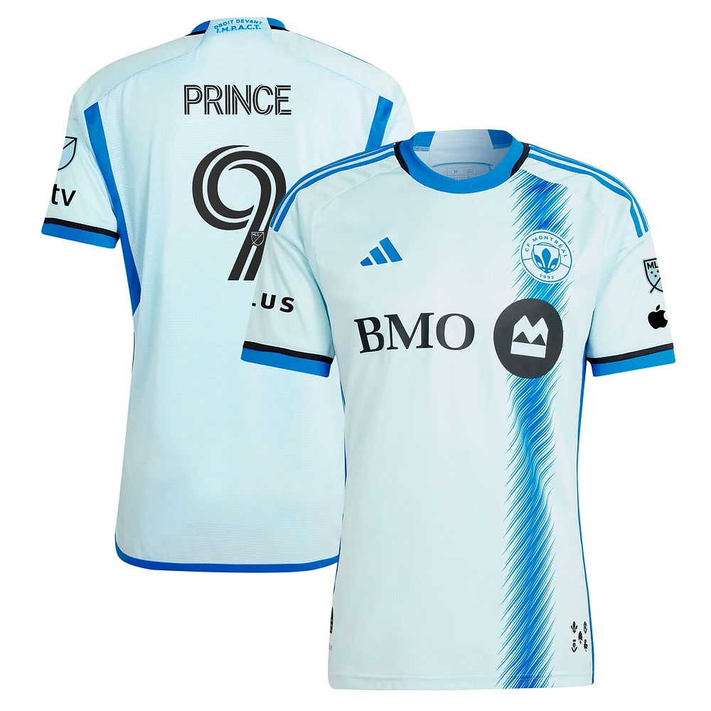 Men's adidas Prince Owusu Light Blue CF Montréal 2024 Original Authentic Player Jersey