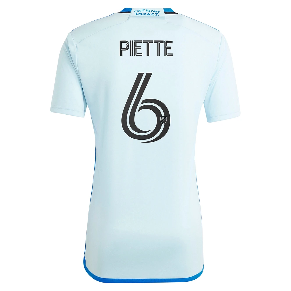 Maillot de joueur réplique adidas Samuel Piette CF Montréal 2024 La Main bleu clair pour homme