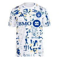 Men's adidas White CF Montreal 2024 Pre-Match Top