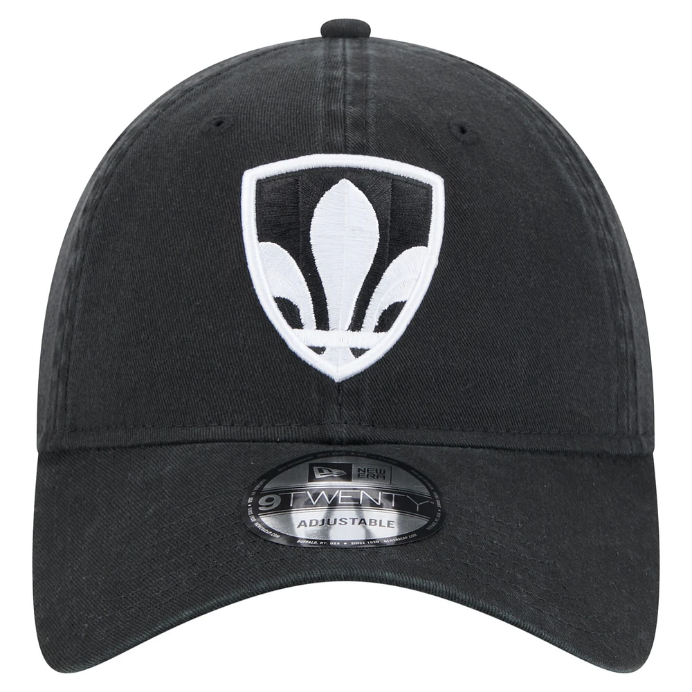 Casquette ajustable CF Montreal 2025 Kickoff 9TWENTY noire New Era pour homme