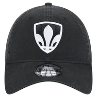 Casquette ajustable CF Montreal 2025 Kickoff 9TWENTY noire New Era pour homme
