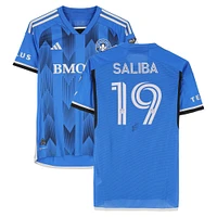 Nathan Saliba CF Montreal Autographed Match-Used #19 Blue adidas Jersey from the 2024 MLS Season - Size M