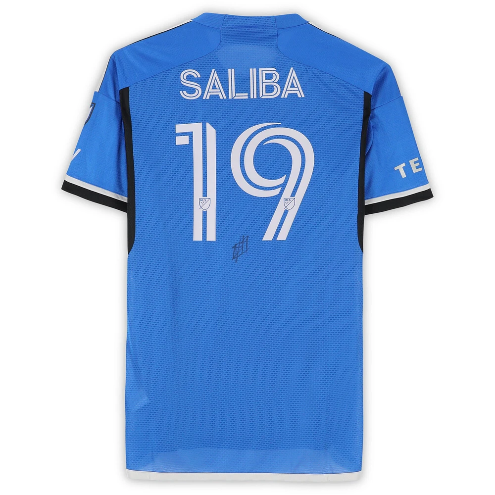 Nathan Saliba CF Montreal Autographed Match-Used #19 Blue adidas Jersey from the 2024 MLS Season - Size M