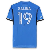 Nathan Saliba CF Montreal Autographed Match-Used #19 Blue adidas Jersey from the 2024 MLS Season - Size M