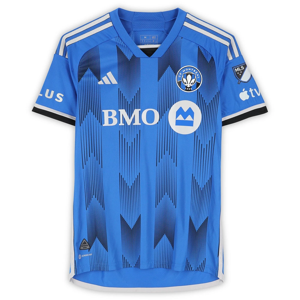 Nathan Saliba CF Montreal Autographed Match-Used #19 Blue adidas Jersey from the 2024 MLS Season - Size M