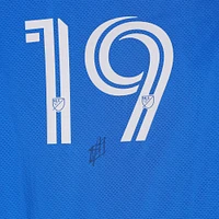 Nathan Saliba CF Montreal Autographed Match-Used #19 Blue adidas Jersey from the 2024 MLS Season - Size M