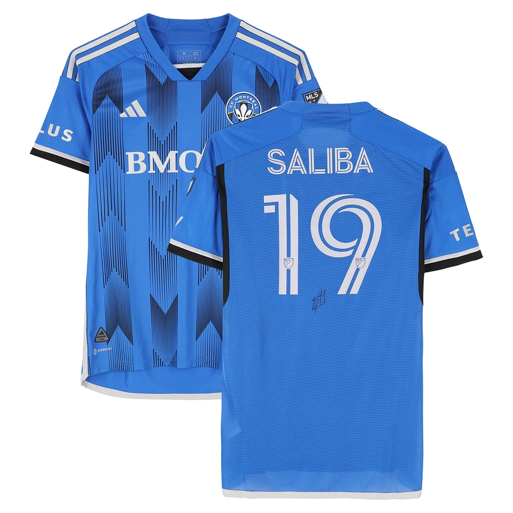 Nathan Saliba CF Montreal Autographed Match-Used #19 Blue adidas Jersey from the 2024 MLS Season - Size M