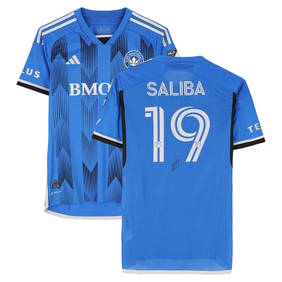Nathan Saliba CF Montreal Autographed Match-Used #19 Blue adidas Jersey from the 2024 MLS Season - Size M