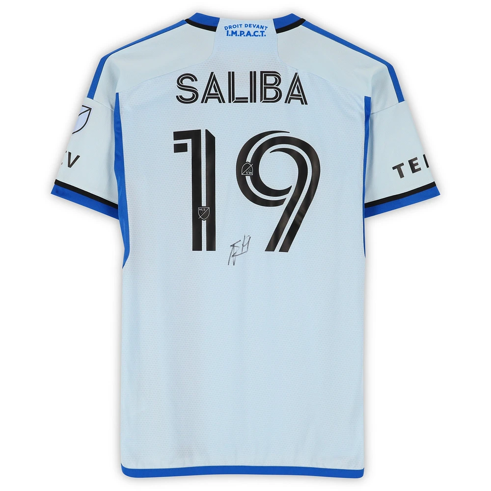 Nathan Saliba CF Montreal Autographed Match-Used #19 Light Blue adidas Jersey from the 2024 MLS Season - Size M