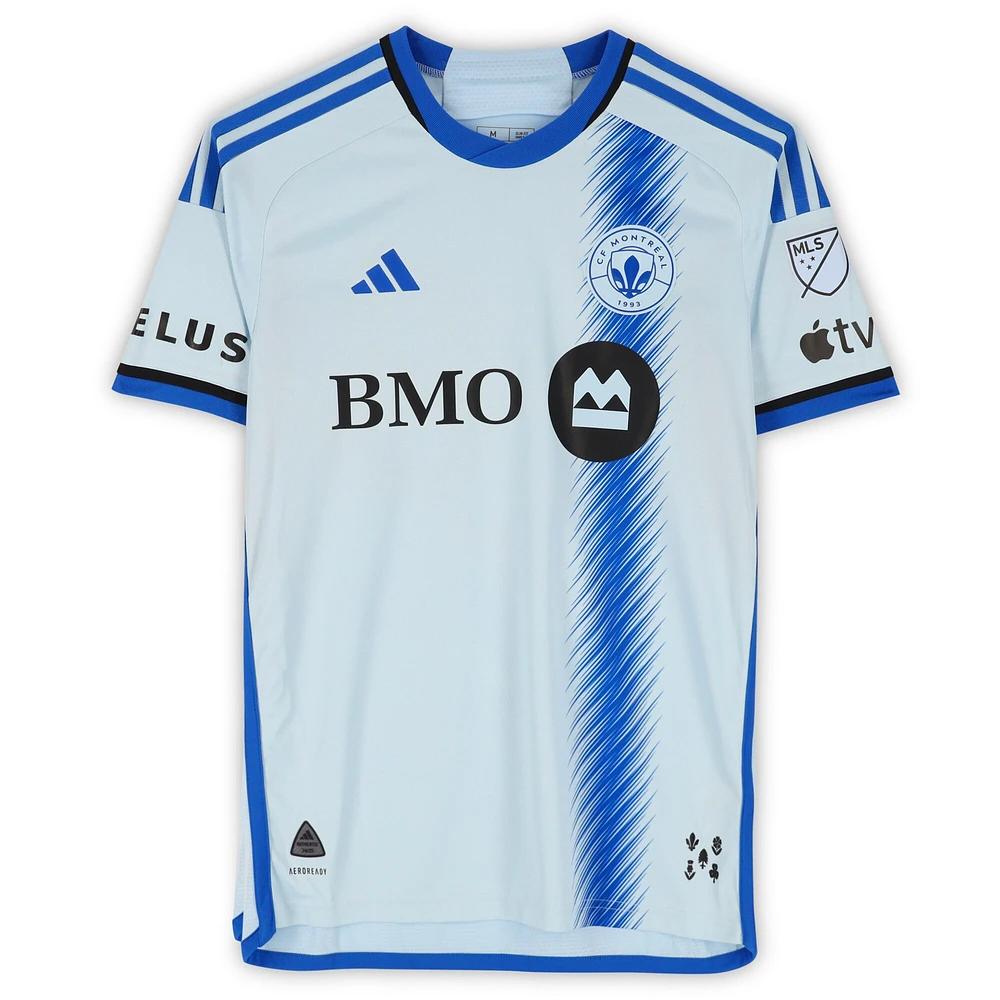 Nathan Saliba CF Montreal Autographed Match-Used #19 Light Blue adidas Jersey from the 2024 MLS Season - Size M
