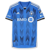 Maillot adidas bleu numéro 6 autographié par Samuel Piette du CF Montréal lors de la saison 2024 de la MLS - Taille M