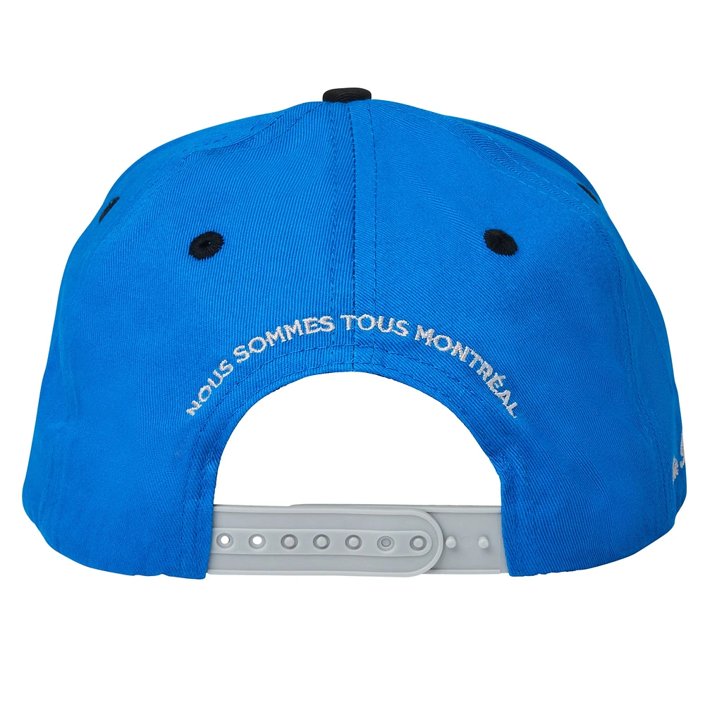 Casquette réglable unisexe Live Breathe Futbol Blue CF Montréal